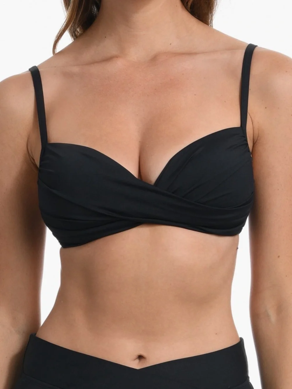La Blanca Island Goddess Wrap Bikini Top